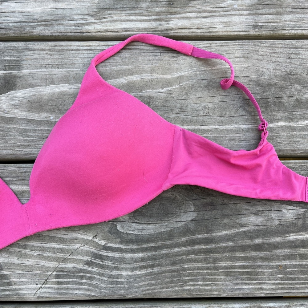 Victorias Secret Body By Victoria IPEX  Solid Pink  Bra 34C  Wireless - Picture 2 of 9